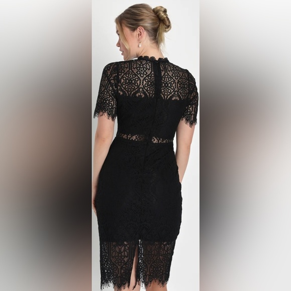 Lulu’s Remarkable Black Lace Dress - Picture 2 of 9